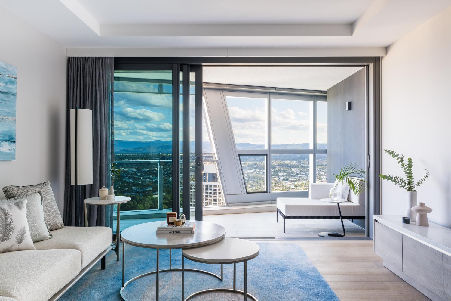 The Langham, Gold Coast And Jewel Residences ภายนอก รูปภาพ A living room at The Standard